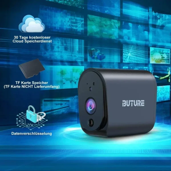 دوربین امنیتی با پنل خورشیدی برند BuTure مدل IPC026 security camera