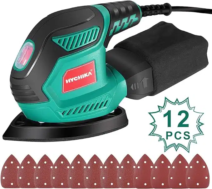 سنباده هایچیکا Haychika با 12 عدد کاغذ سنباده مدل ms200w - Image 4