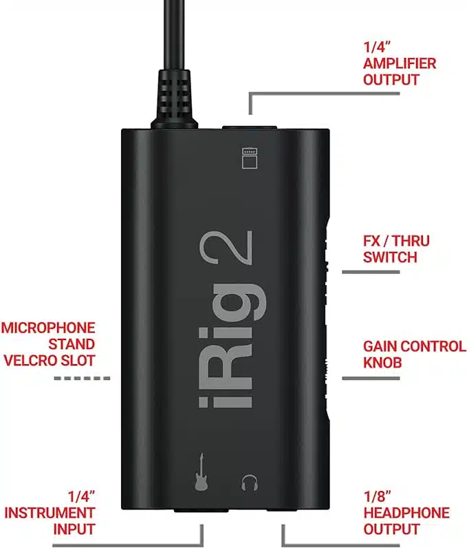 رابط صوتی قابل حمل گیتار IK Multimedia iRig 2 - Image 13