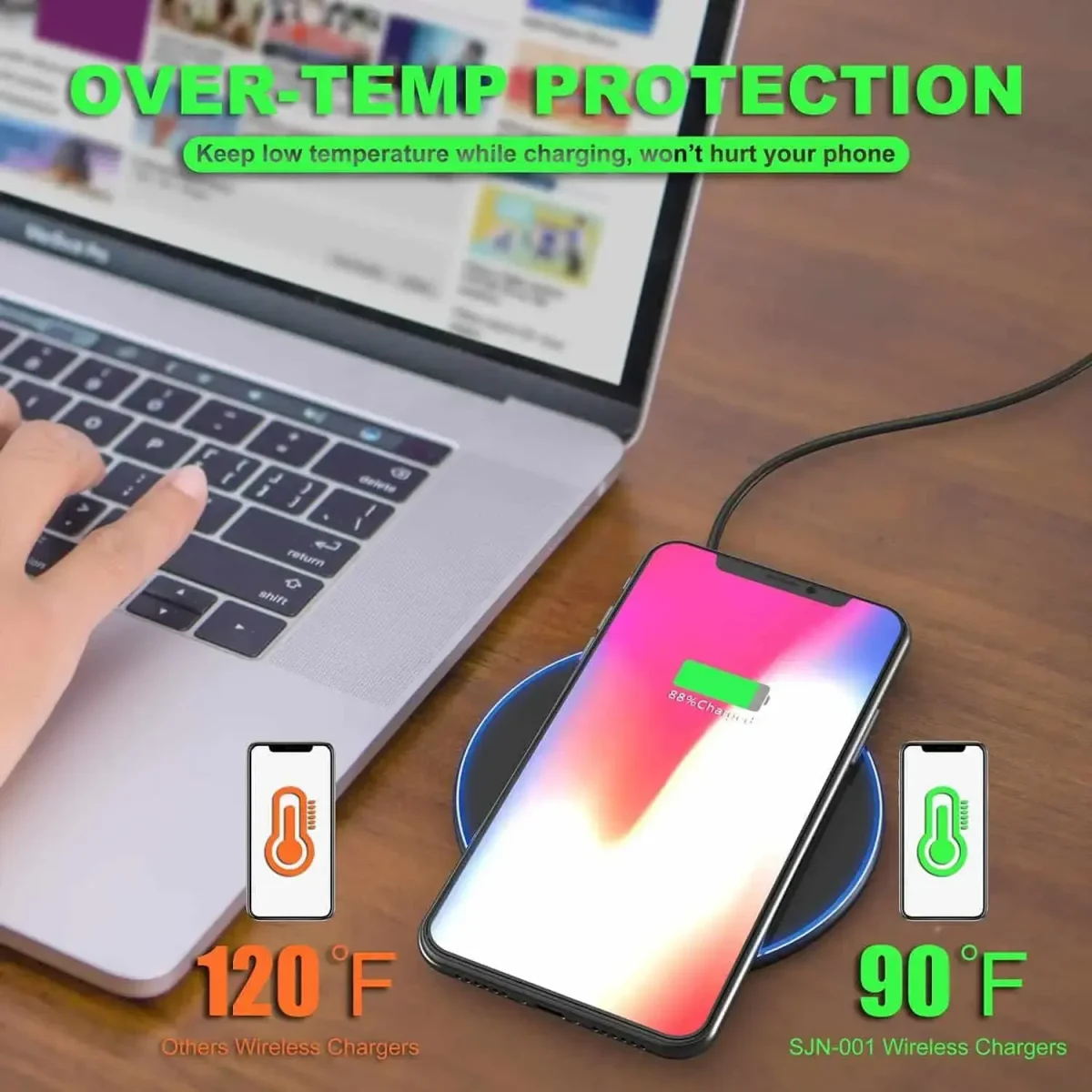 شارژر بی سیم 10واتی برند Knicetech