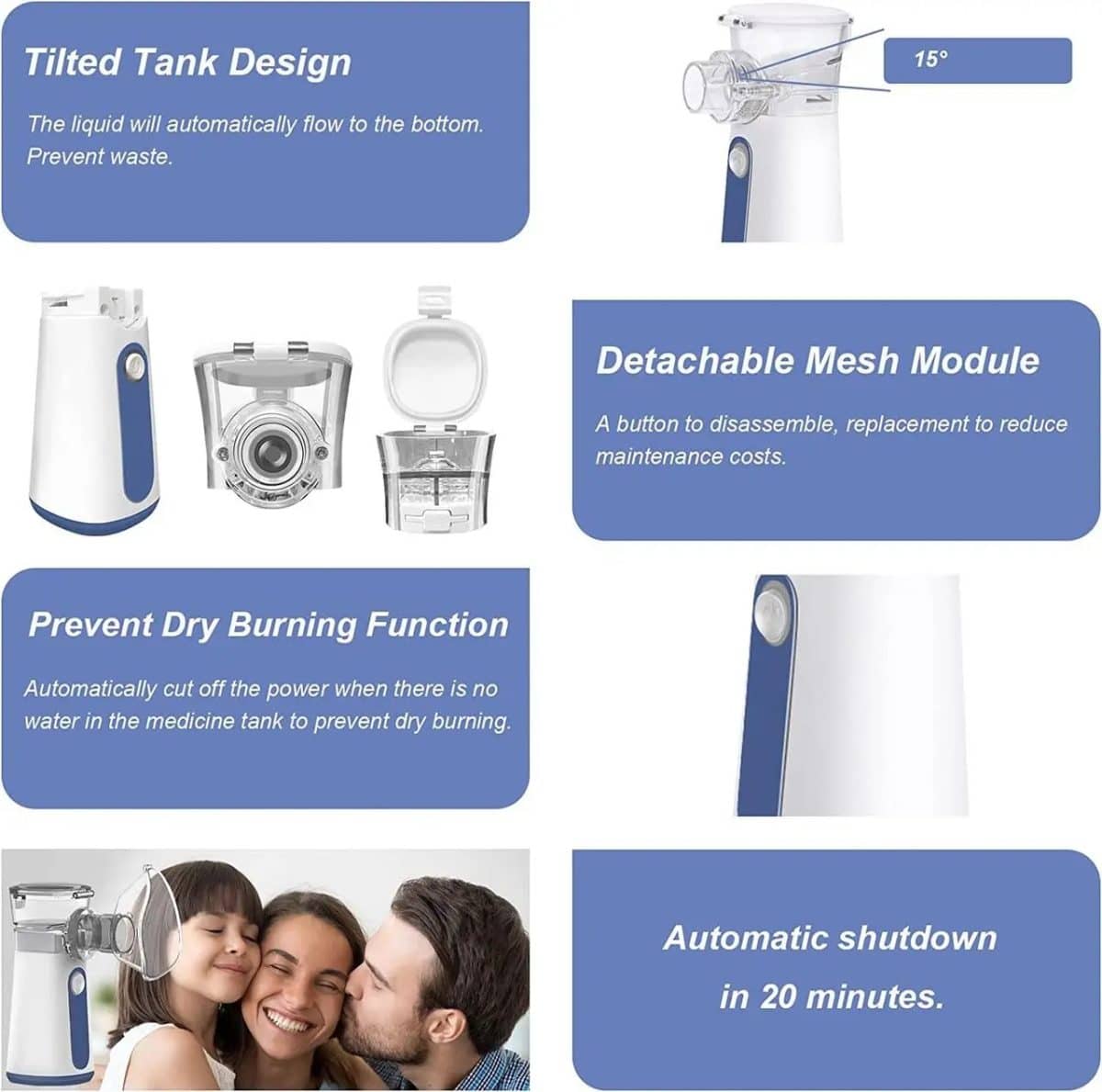 دستگاه تنفسی نبولایزر مدل Mesh Nebulizer UN205