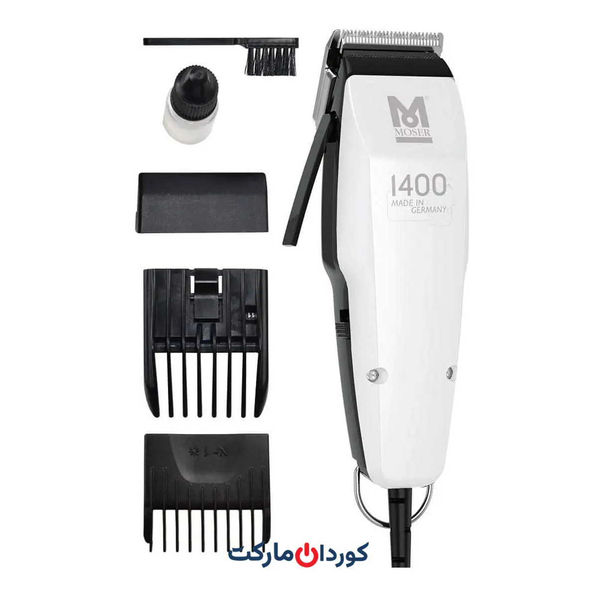 ماشین اصلاح سر و صورت موزر MOSER مدل ۱۴۰۰ Silver Edition اورجینال آلمان استوک
