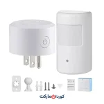 سنسور حرکت بی سیم PIR + سوکت دوشاخه سوئیچ کنترل خودکار برای خانه هوشمند