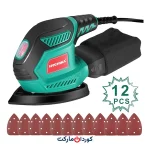 سنباده Haychika با 12 عدد کاغذ سنباده مدل ms200w
