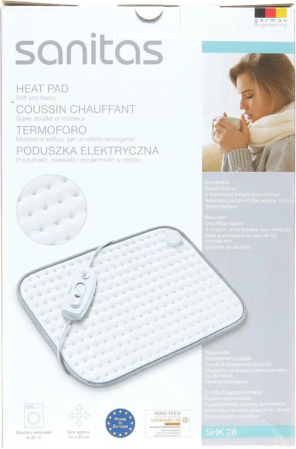 تشکچەو پد گرمایشی سانیتاس آلمان Sanitas SHK 28 - Heating pad - Image 2