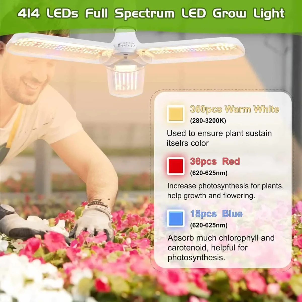 لامپ LED مناسب رشد گیاه برند Flowlamp کد 25549 - Image 8