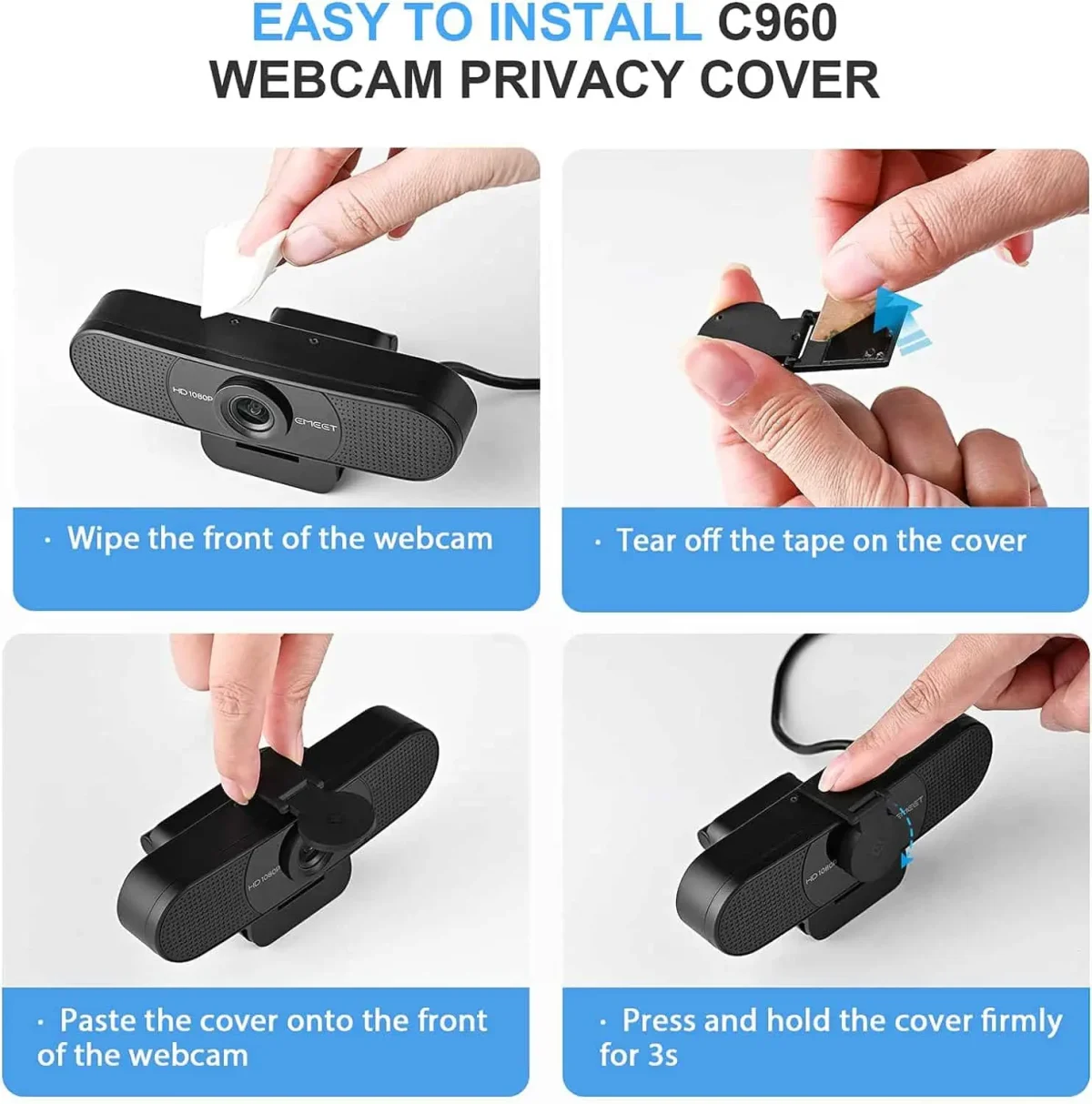 وب‌کم EMEET مدل C960 با کیفیت 1080P