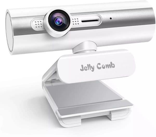 وب کم 1080P Full HD،برند Jelly Comb با میکروفون داخلی برای دسکتاپ و لپ تاپ