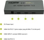 اسپلیتر HDMI مدل 1x2 XOLORspace: اتصال همزمان و کیفیت بی‌نظیر تصویر