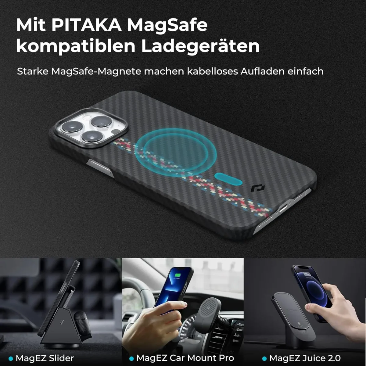 قاب محافظ مغناطیسی PITAKA برای iPhone 13 Pro - Image 5