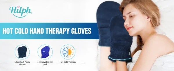دستکشهای درمانی سرد و گرم برند Hilph مدل GP-01 – تسکین درد آرتروز، تونل کارپال و التهاب دستها