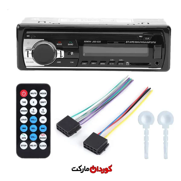 پخش‌ خودرو بلوتوثی JSD-520 BT با پورت USB/SD کد 27776