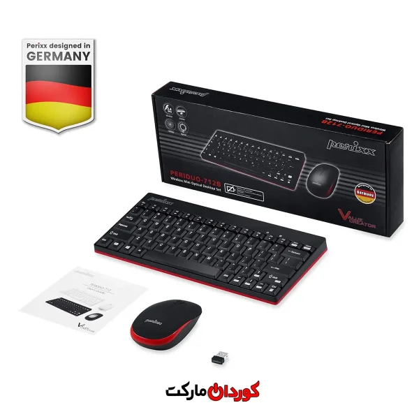 ست ماوس و کیبورد پریکس مدل PERIDUO-712B
