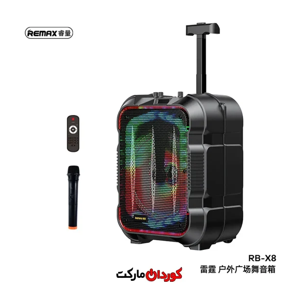 اسپیکر بلوتوثی قابل حمل Remax مدل RB-X1 همراه با میکروفون