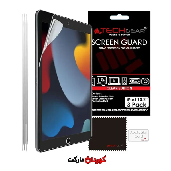 محافظ صفحه TECHGEAR برای iPad 10.2 [3 قطعه ای] کد 26611