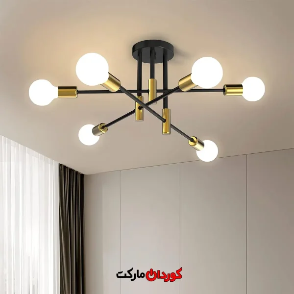 لوستر وینتیج ۶ شاخه صنعتی مدرن نامیتو (Namito) کد 26439