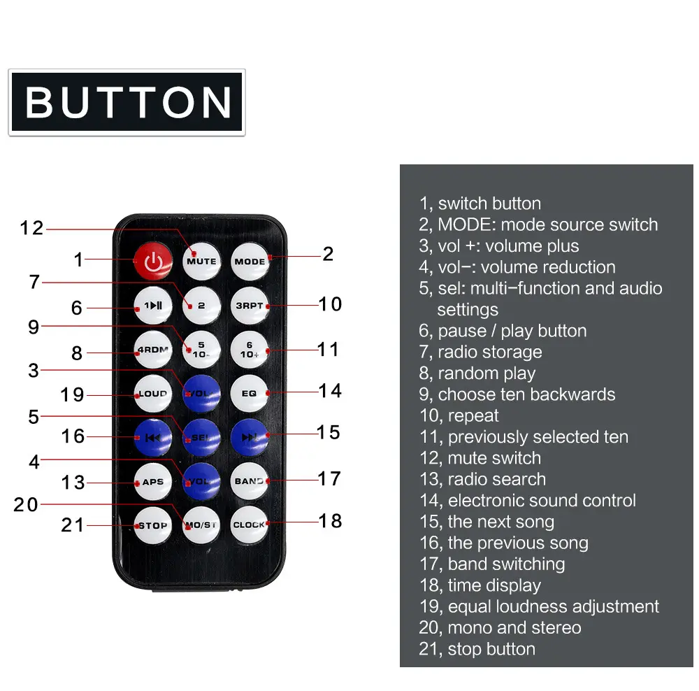 پخش خودرو بلوتوثی JSD-520 BT با پورت USB/SD کد 27776 - Image 6