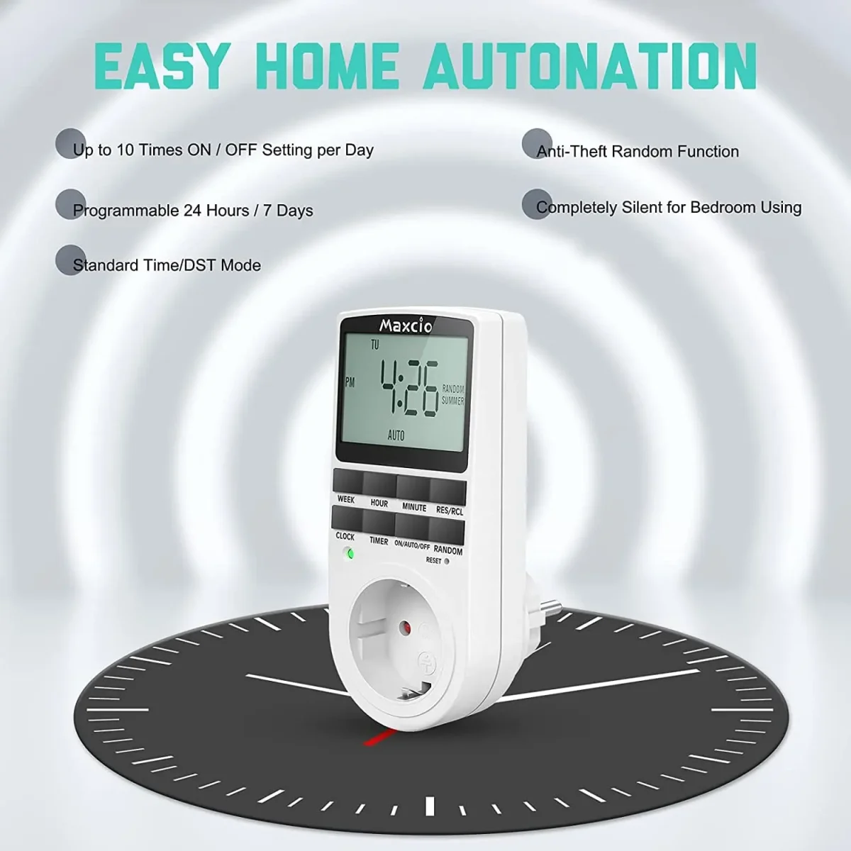 پریز تایمردار مدل Maxcio TM02-EU