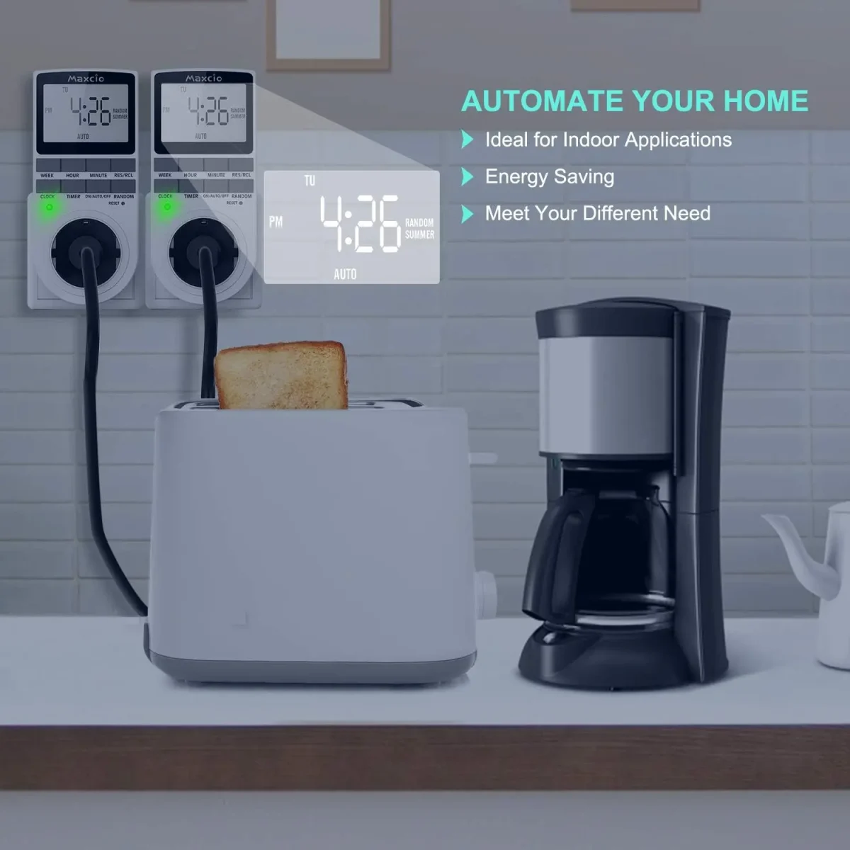 پریز تایمردار مدل Maxcio TM02-EU