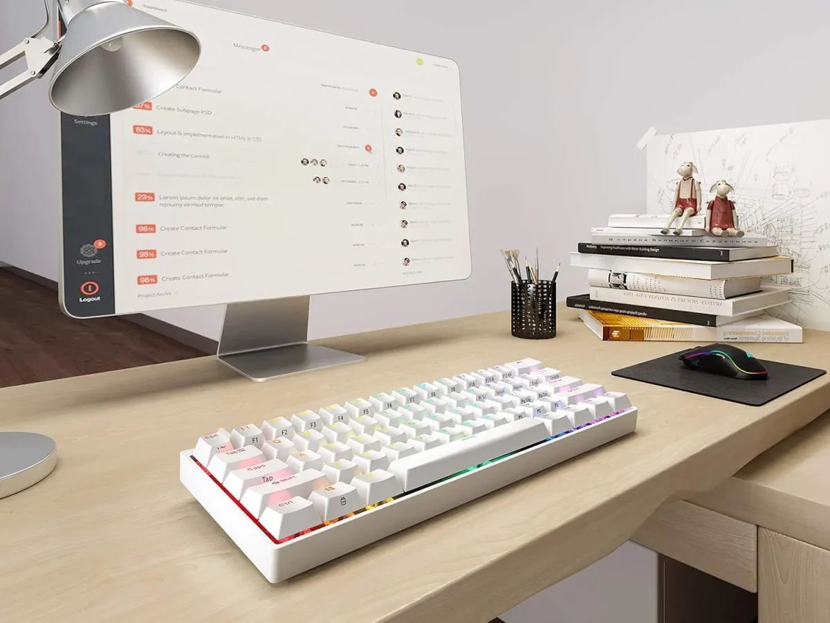 کیبورد مکانیکی گیمینگ DURGOD Venus RGB – ترکیب طراحی کامپکت و عملکرد بینظیر
