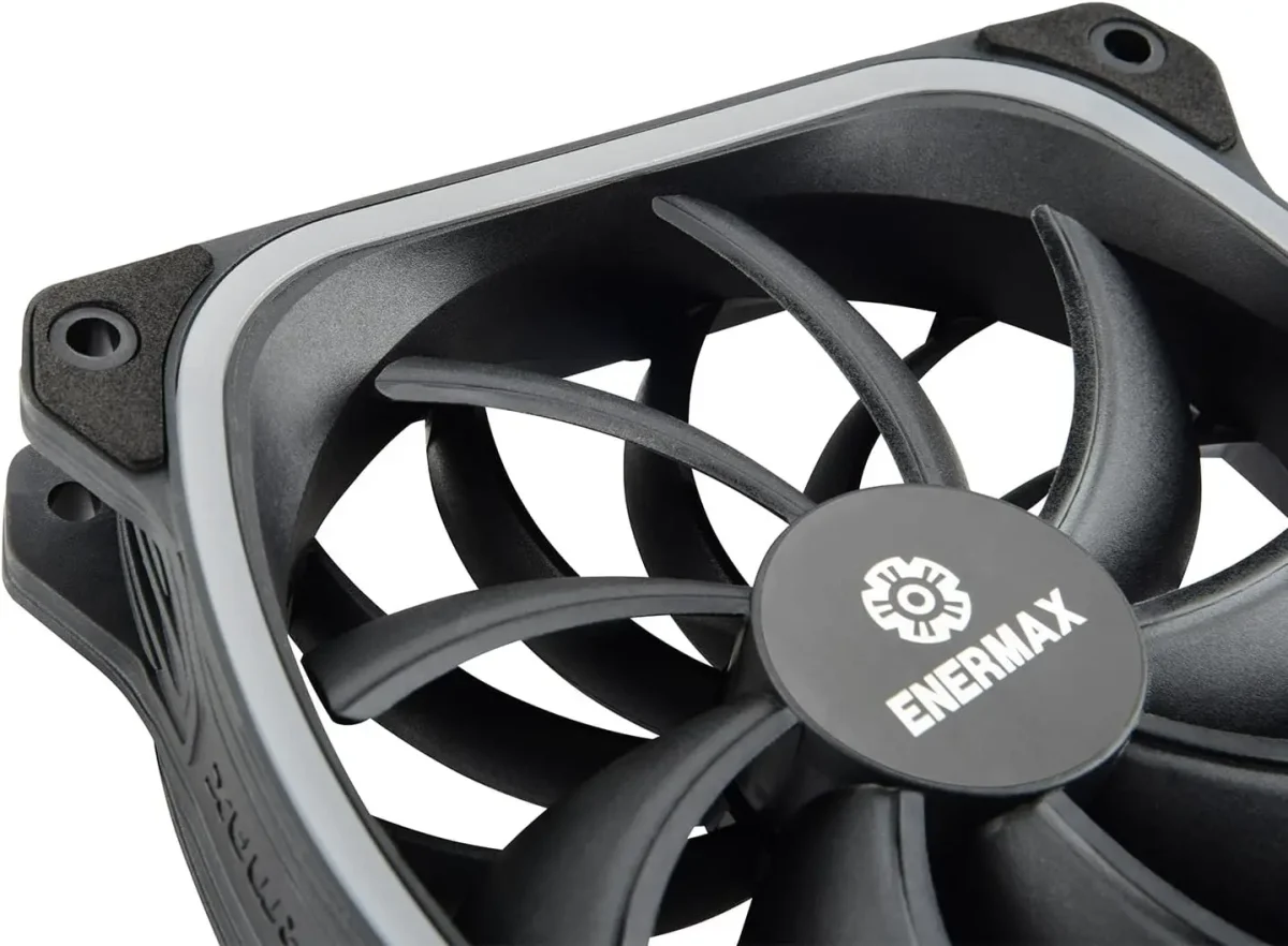 فن کیس 120 میلی‌متری Enermax Squa RGB PWM، RGB قابل آدرس‌دهی از طریق مادربرد، بسته تکی- مشکی