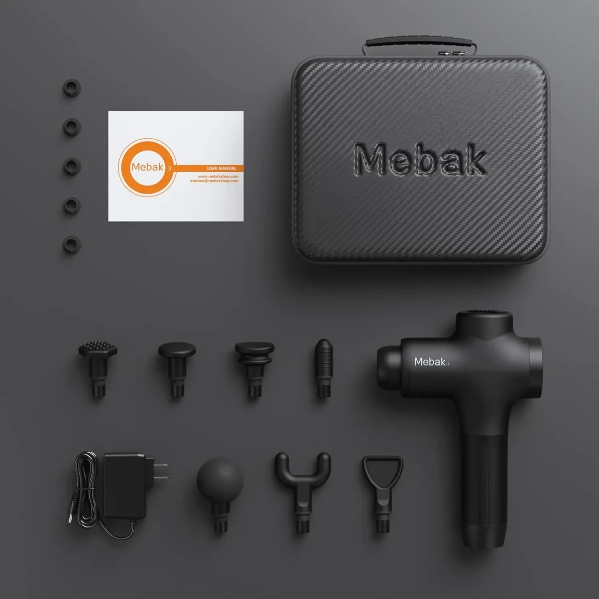 ماساژور تفنگی Mebak 3 | ماساژور پرکاشن حرفهای برای ریکاوری عضلات و تسکین درد
