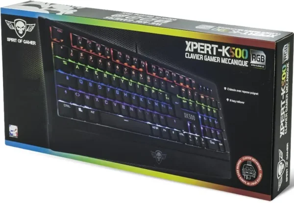 کیبورد بازی مکانیکی مدل Spirit Of Gamer xk 500