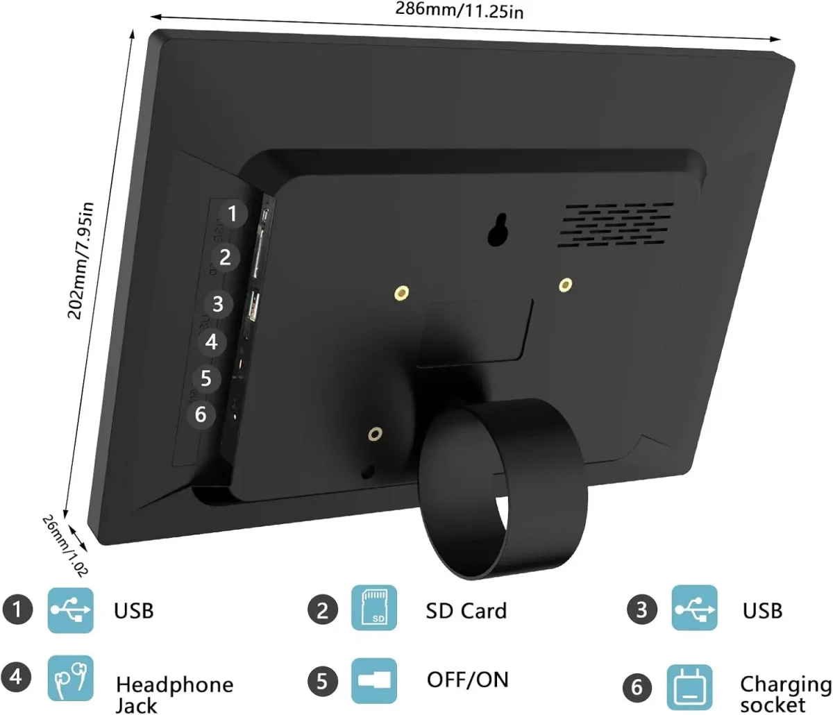 صفحه نمایش (مانیتور) دیجیتال Yimei Good Product با صفحهنمایش ۱۲ اینچی و رزولوشن 1080p