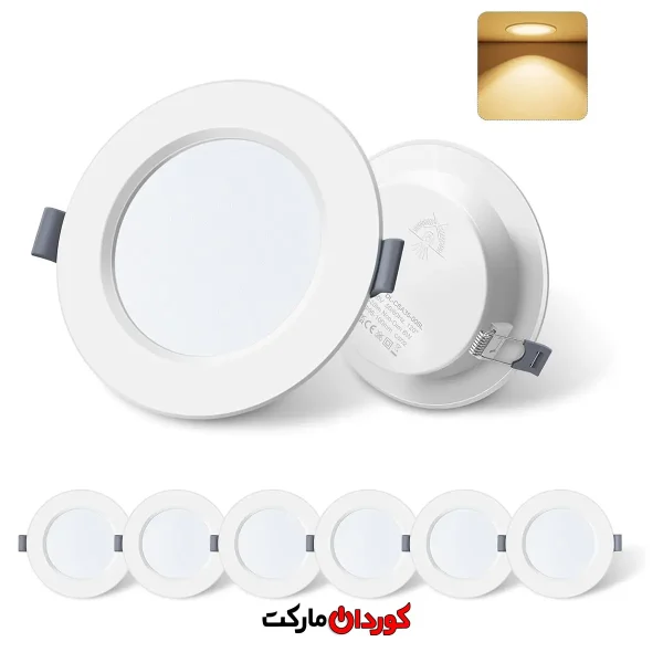 نورافکن LED توکار 6 عددی ALUSSO CSA کد 27572