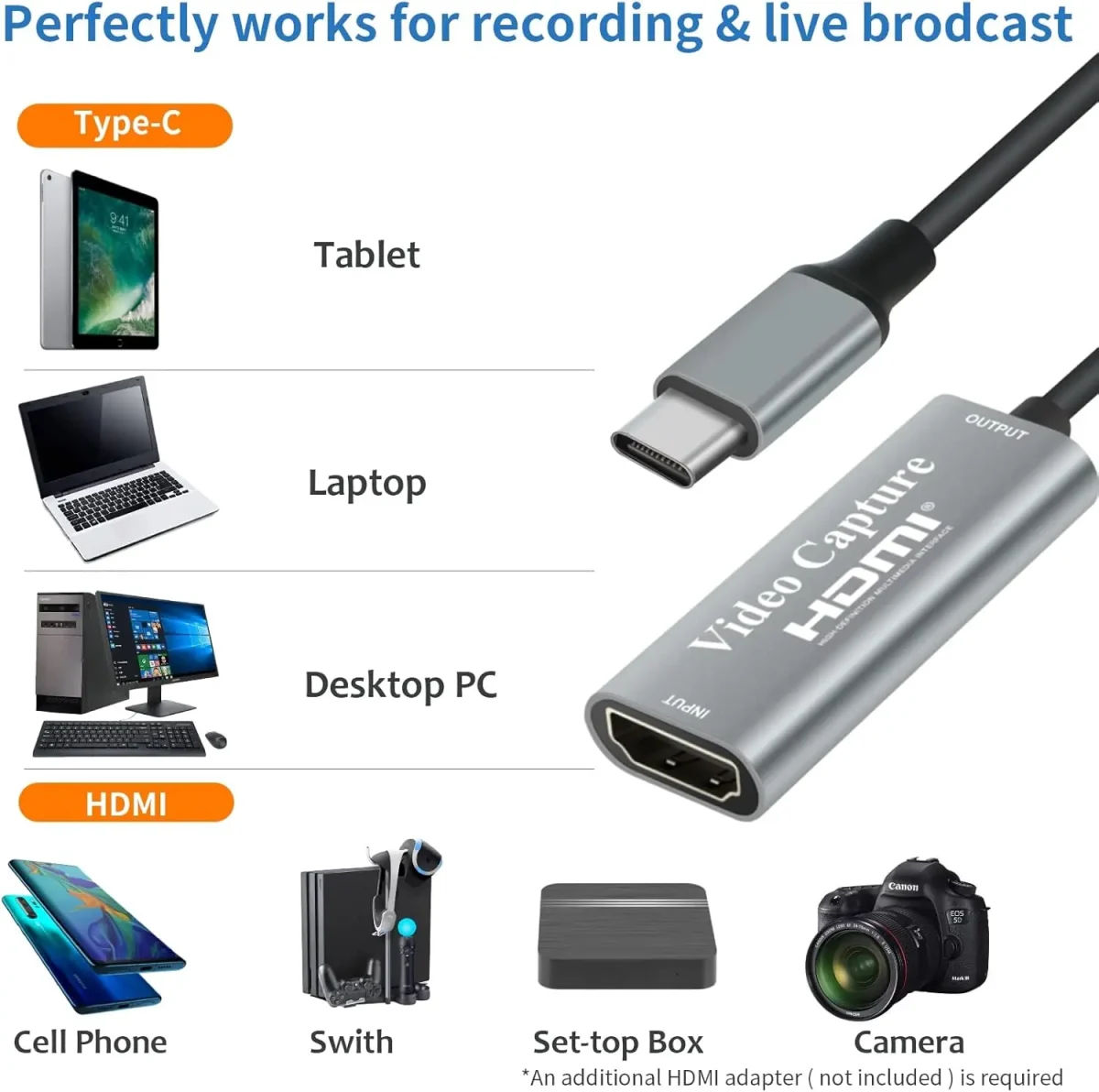 کارت کپچر اکسترنال 4K HDMI Video Capture Card