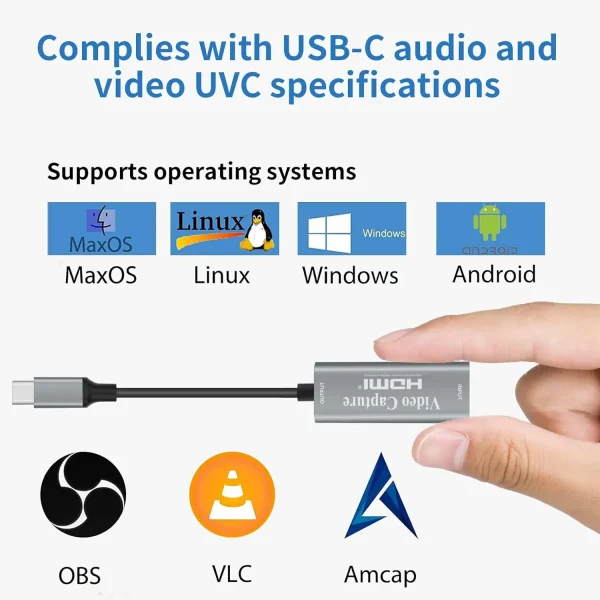 کارت کپچر اکسترنال 4K HDMI Video Capture Card