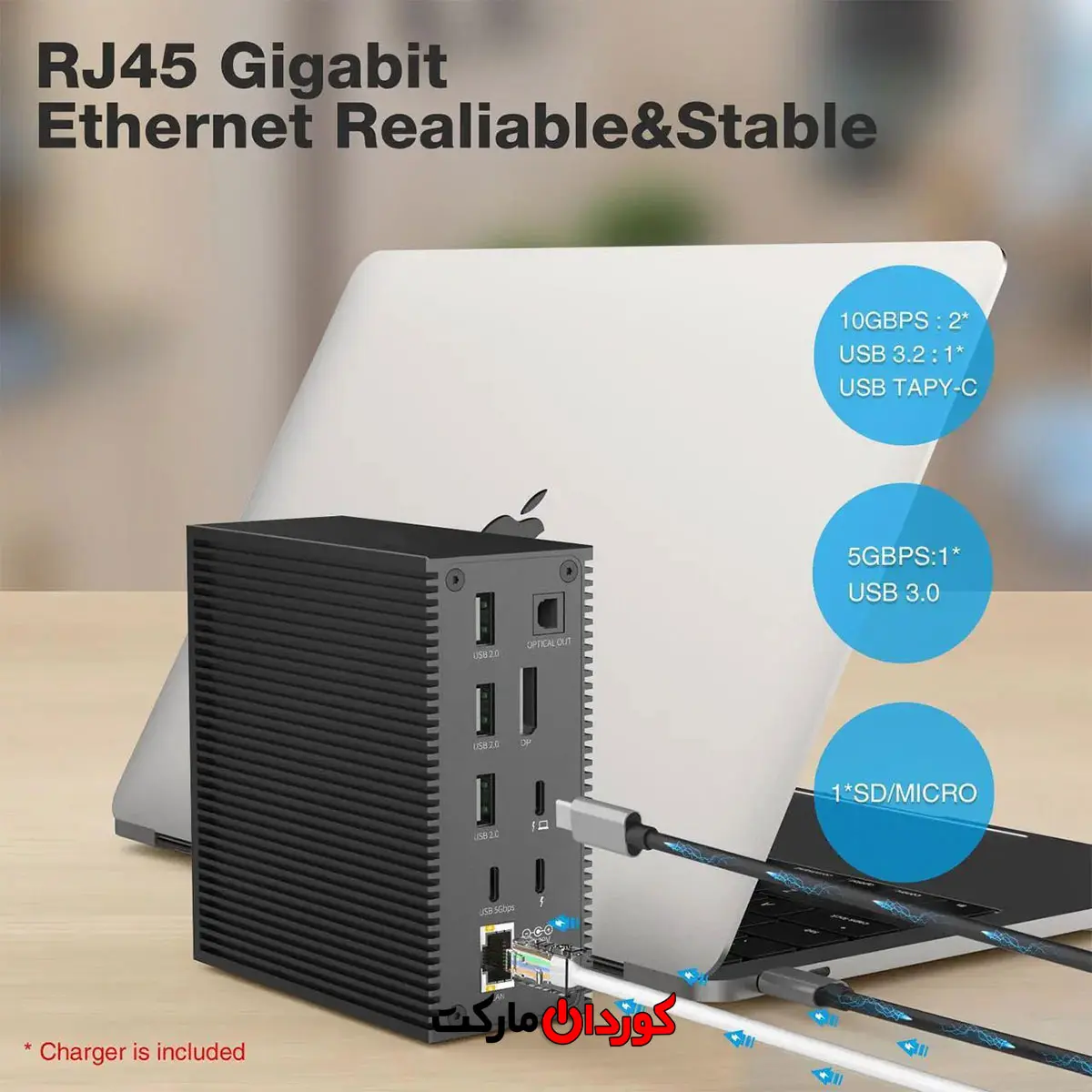 داک استیشن 18 پورت برند Thunderbolt مدل DC006C