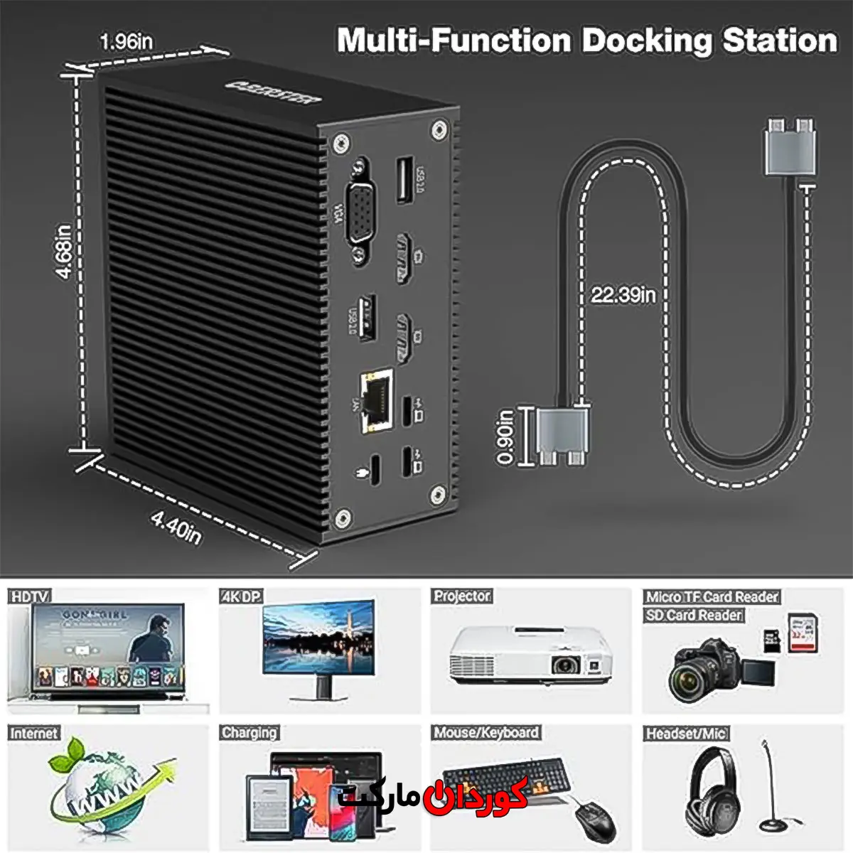 داک-استیشن16-پورت-USB-C-مدل-DC006B-5