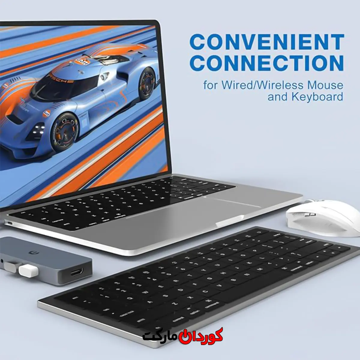 هاب 10 پورت usb c مدل HB025 کد (30015) - Image 3