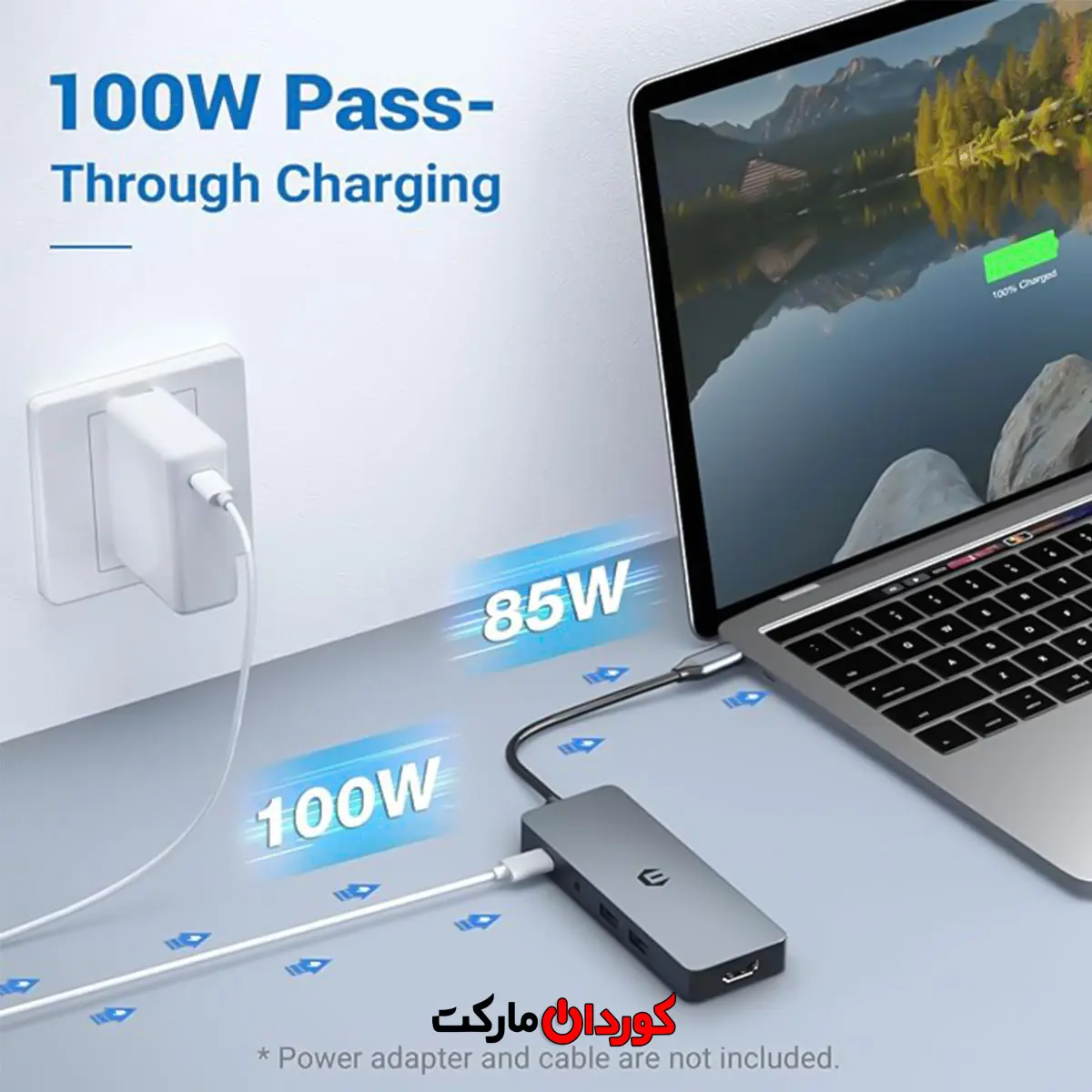 هاب 10 پورت usb c مدل HB025 کد (30015) - Image 2