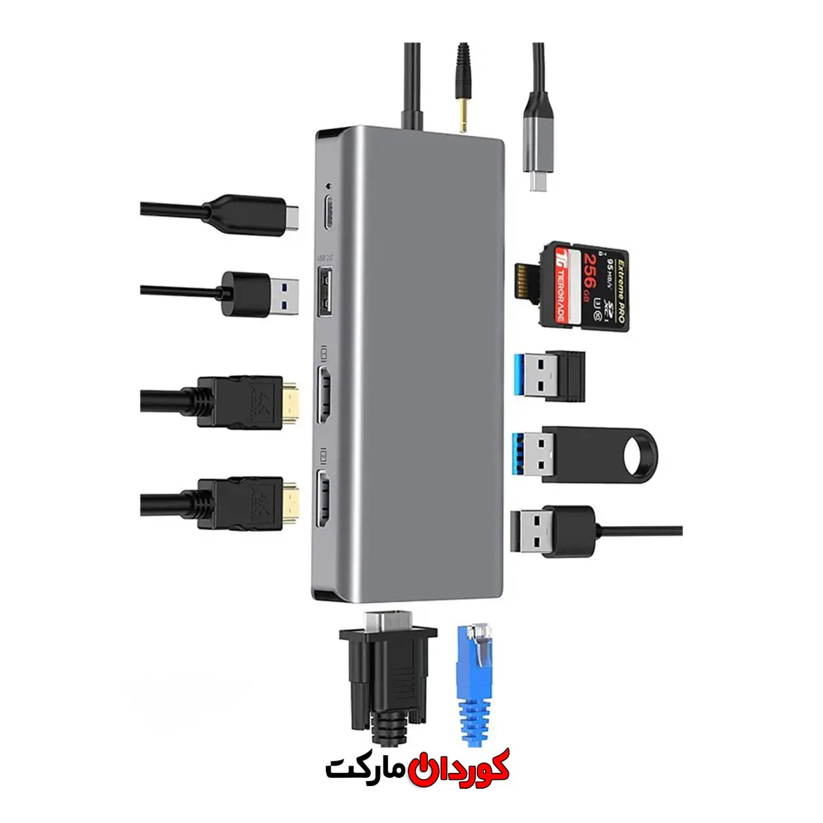 هاب 12 پورت مدل HB020A