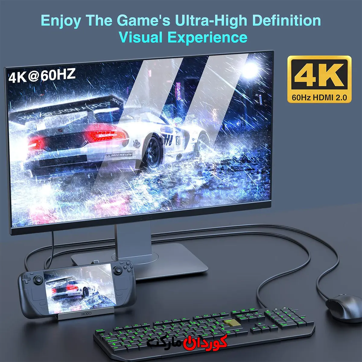 هاب USB C داک استیشن 6 پورت کد (29981) - Image 3