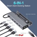 هاب-USB-C-داک-استیشن-6-پورت-کد-29981 هاب USB C داک استیشن 6 پورت کد 29981