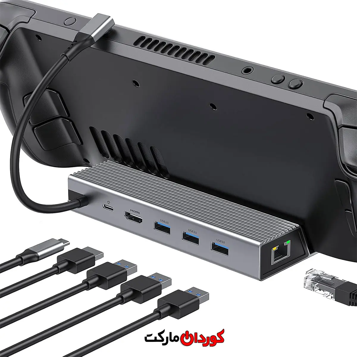 هاب USB C داک استیشن 6 پورت کد (29981) - Image 2