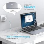 هاب USB-C ده پورت مدل DC007 (2)