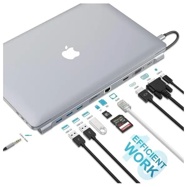 هاب USB-C ده پورت داک استیشن مدل DC007 کد (29966) - Image 4