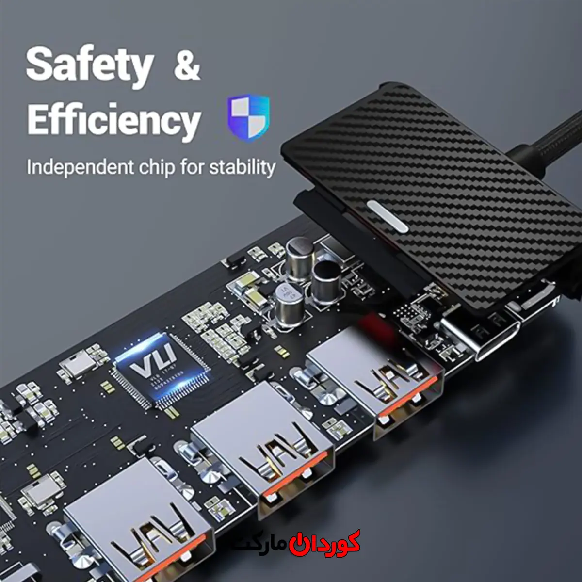 هاب 5 پورت USB 3.2 مدل HB046 کد (30035) - Image 6