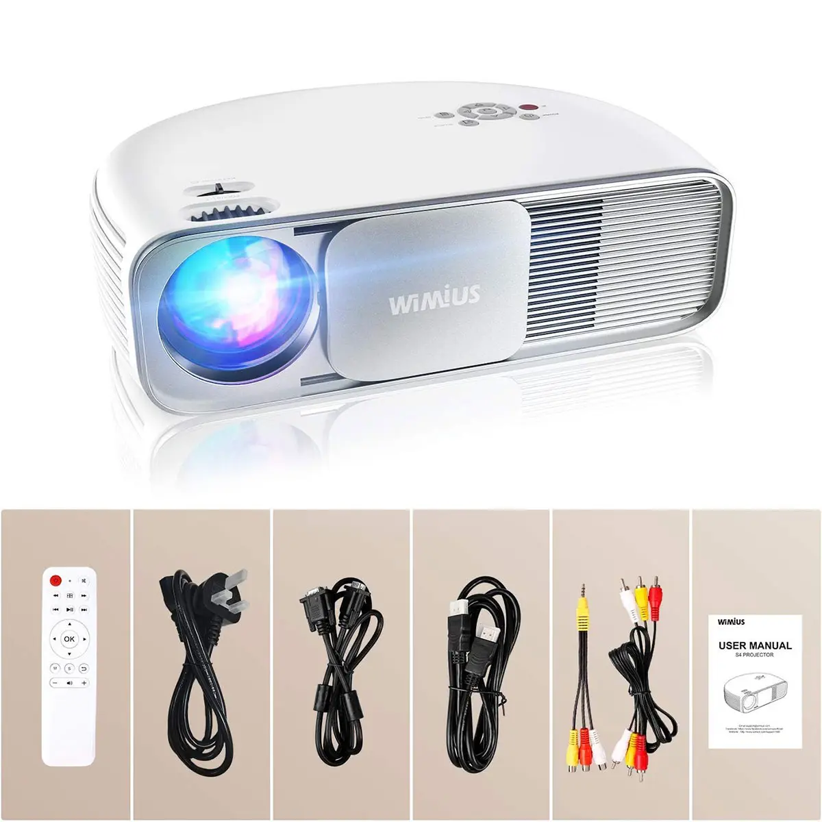 ویدیو پروژکتور ویمیوس WIMIUS مدل S4 - Image 4