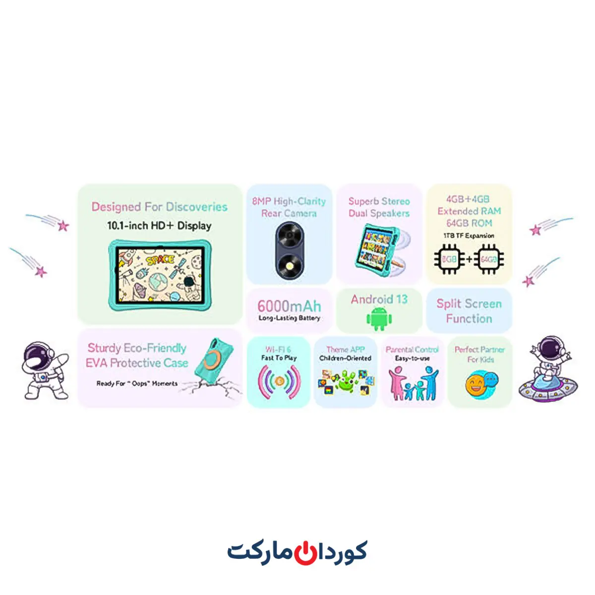 تبلت آموزشی کودکان برند UMIDIGI مدل G2 Tab - Image 3