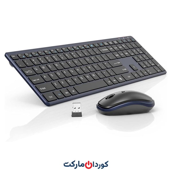 ست ماوس و کیبورد اسلیم بی صدا مدل KG9013 (مدل ماوس:G3180E)