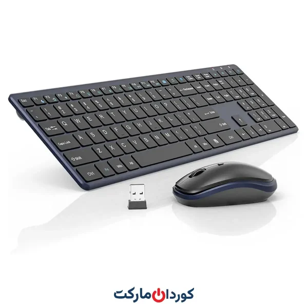 ست ماوس و کیبورد اسلیم بی صدا مدل KG9013 (مدل ماوس:G3180E)