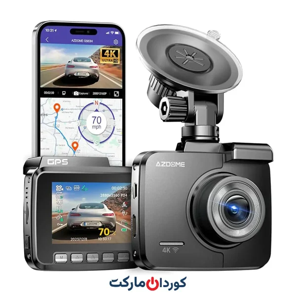 دوربین داشبورد خودرو 4K wifi-gps ازدام AZDOME مدل GS63H