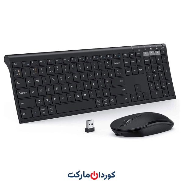 ست ماوس و کیبورد بلوتوثی چندکاره جلی کامب Jelly Comb مدل KS15BS-3