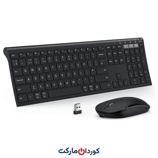 ست ماوس و کیبورد بلوتوثی چندکاره جلی کامب Jelly Comb مدل KS15BS-3
