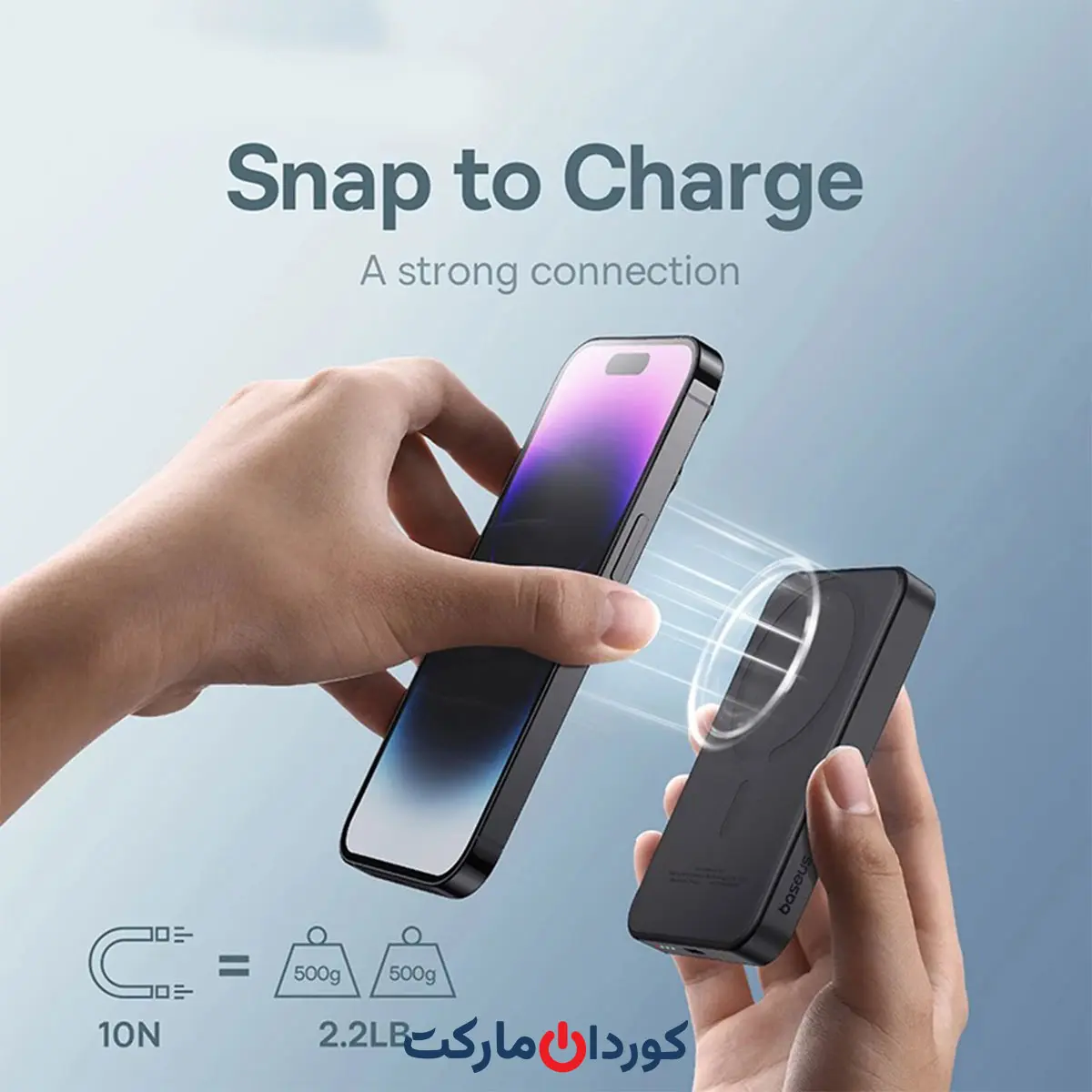 پاوربانک وایرلس مگنتی باسئوس اورجینال Baseus مدل PPCXM05 میلی آمپر 5000 وات 20 کد (34699) - Image 5